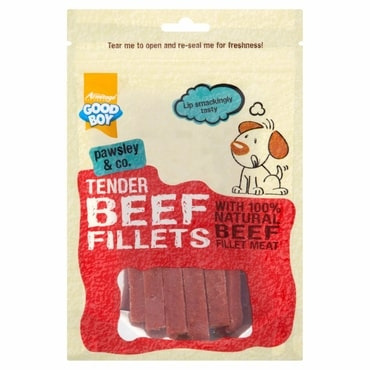 Good Boy Tender Beef Fillets 90gr